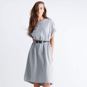 Emma Knudsen - Midi T-Shirt Dress - Heather Grey / Large